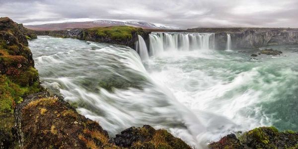 Iceland, Godafoss Scenic of waterfall